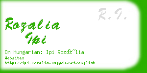 rozalia ipi business card